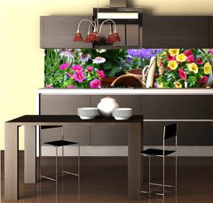 Fototapeta do kuchyn flie 260 x 60  Garten, 260 x 60 cm