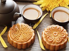 Fototapeta360 x 266  Mooncake and Tea, 360 x 266 cm