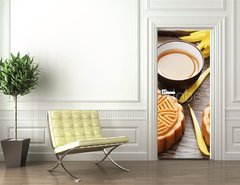 Samolepka na dvee flie 90 x 220, 40777788 - Mooncake and Tea