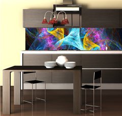 Fototapeta do kuchyn flie 260 x 60  Abstrakter digitaler Hintergrund, 260 x 60 cm