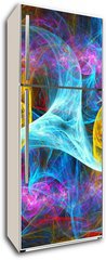 Samolepka na lednici flie 80 x 200  Abstrakter digitaler Hintergrund, 80 x 200 cm