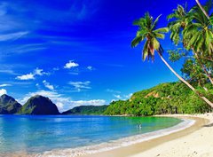 Fototapeta330 x 244  panoramic beautiful beach scenery  El nido,palawan, 330 x 244 cm