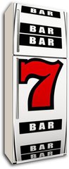 Samolepka na lednici fólie 80 x 200, 40853928 - Jackpot slot machine - Jackpot automat