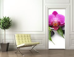 Samolepka na dvee flie 90 x 220  orchid, 90 x 220 cm