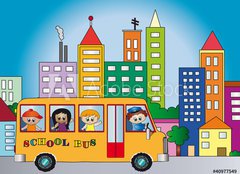 Fototapeta pltno 240 x 174, 40977549 - School bus - koln autobus