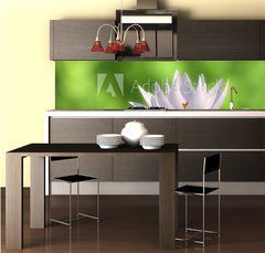 Fototapeta do kuchyn flie 260 x 60, 41172939 - Floating waterlily