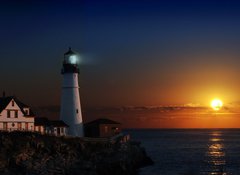 Fototapeta vliesov 100 x 73, 4121136 - Lighthouse at dawn