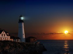 Fototapeta pltno 330 x 244, 4121136 - Lighthouse at dawn