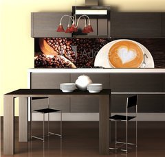 Fototapeta do kuchyně fólie 260 x 60, 41229153 - Latte art - Latte umění
