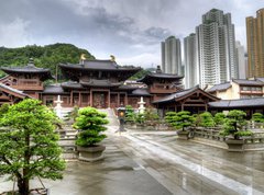 Samolepka flie 270 x 200, 41250044 - Chi Lin Nunnery in Kowloon, Hong kong. - Chi Lin Nunnery v Kowloon, Hongkong.