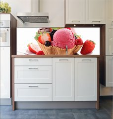 Fototapeta do kuchyn flie 180 x 60, 41290047 - dessert, ice cream - dezert, zmrzlina