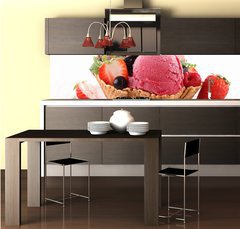 Fototapeta do kuchyn flie 260 x 60, 41290047 - dessert, ice cream
