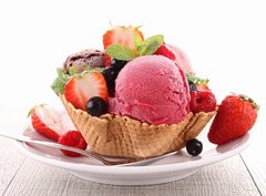 Fototapeta pltno 330 x 244, 41290047 - dessert, ice cream - dezert, zmrzlina