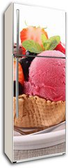 Samolepka na lednici flie 80 x 200, 41290047 - dessert, ice cream - dezert, zmrzlina