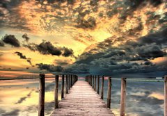 Fototapeta papr 184 x 128, 41381187 - sunset bridge