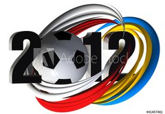 Samolepka flie 145 x 100, 41457481 - fussball 2012 - fotbal 2012