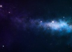 Fototapeta254 x 184  blue and purple nebula, 254 x 184 cm