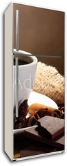 Samolepka na lednici flie 80 x 200  coffee cup and beans, cinnamon sticks, nuts and chocolate, 80 x 200 cm