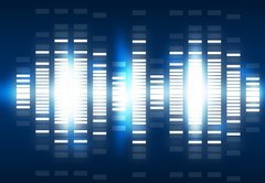 Fototapeta pltno 174 x 120, 41593597 - Sound waves set. Music background