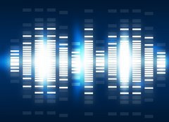 Fototapeta papr 254 x 184, 41593597 - Sound waves set. Music background