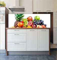 Fototapeta do kuchyn flie 180 x 60, 41710038 - Fruit on a white background