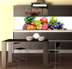 Fototapeta do kuchyn flie 260 x 60, 41710038 - Fruit on a white background