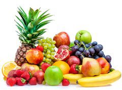 Fototapeta pltno 330 x 244, 41710038 - Fruit on a white background