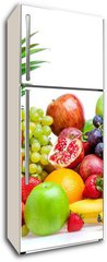 Samolepka na lednici flie 80 x 200  Fruit on a white background, 80 x 200 cm