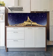 Fototapeta do kuchyn flie 180 x 60, 41726056 - Stars and Night Sky above Eiffel Tower in Paris