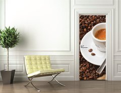 Samolepka na dvee flie 90 x 220, 41733046 - Coffe ristretto