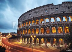 Fototapeta pltno 240 x 174, 41743139 - Coliseum at night. Rome - Italy - Koloseum v noci. m