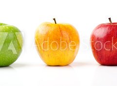 Samolepka flie 270 x 200  Green, Yellow and Red Apples, 270 x 200 cm