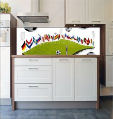 Fototapeta do kuchyn flie 180 x 60  Soccer championship, 180 x 60 cm