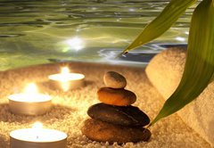 Samolepka flie 145 x 100  Spa concept in night, 145 x 100 cm
