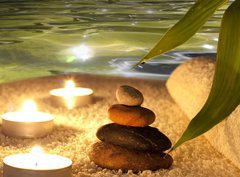 Fototapeta360 x 266  Spa concept in night, 360 x 266 cm