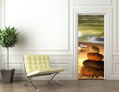 Samolepka na dvee flie 90 x 220  Spa concept in night, 90 x 220 cm