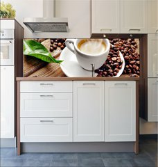 Fototapeta do kuchyn flie 180 x 60  Hot cup coffee, 180 x 60 cm