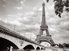 Fototapeta papr 360 x 266, 41892250 - Eiffel tower view from Seine river square format