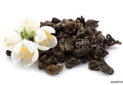 Fototapeta plátno 174 x 120, 41895737 - Green tea with jasmine - Zelený čaj s jasmínem