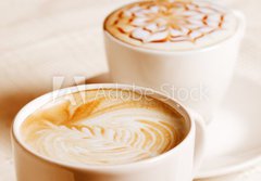 Fototapeta papr 184 x 128, 41936677 - Coffee cup with artistic cream decoration