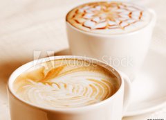 Samolepka flie 200 x 144, 41936677 - Coffee cup with artistic cream decoration