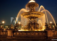 Samolepka flie 100 x 73, 41937804 - Fountain, Place de la Concorde, Paris   Arena Photo UK