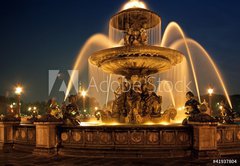 Samolepka flie 145 x 100, 41937804 - Fountain, Place de la Concorde, Paris   Arena Photo UK - Fontna, Place de la Concorde, Paris Arena Photo UK