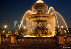 Fototapeta184 x 128  Fountain, Place de la Concorde, Paris  Arena Photo UK, 184 x 128 cm