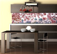 Fototapeta do kuchyn flie 260 x 60  Cherry Blossoms over Tidal Basin in Washington DC, 260 x 60 cm