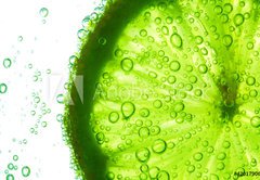 Fototapeta pltno 174 x 120, 42017906 - lime slice in water - vpnit pltek ve vod