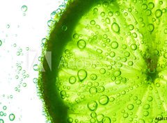 Fototapeta330 x 244  lime slice in water, 330 x 244 cm