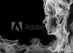 Fototapeta200 x 144  Face made of smoke, 200 x 144 cm