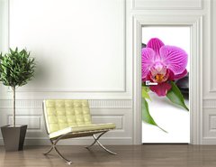 Samolepka na dvee flie 90 x 220  orchid, 90 x 220 cm