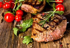 Samolepka flie 145 x 100, 42261882 - Grilled beef steak - Grilovan hovz steak